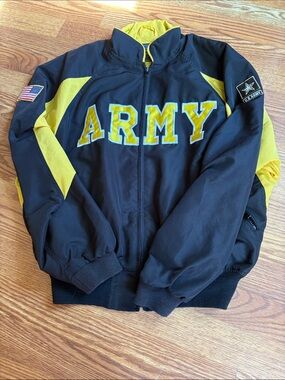 Discontinued USPT ARMY Black & Yellow Zip-Up Jacket